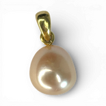 Pink Pearl gold plated silver necklace