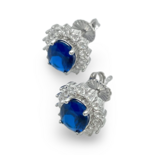 Срібні сережки Принцеси Діани