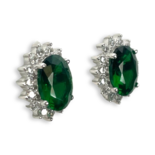 Срібні сережки Принцеса Діана