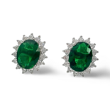 Срібні сережки Принцеса Діана