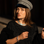 Срібний браслет з цирконом