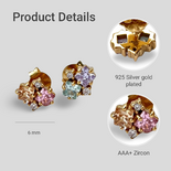 Regnbogenohrringe mit Zirkonen