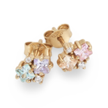 Regnbogenohrringe mit Zirkonen