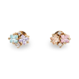 Rainbow Earrings with zircons