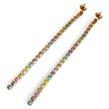 Rainbow Earrings with zircons