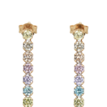 Rainbow Earrings with zircons