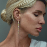 Regnenbogen-Ohrringe mit Zirkonen