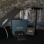 Regnenbogen-Ohrringe mit Zirkonen