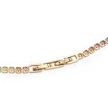 Rainbow Tennis bracelet with zircons