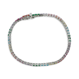 Bracelet en argent de Rainbow Tennis