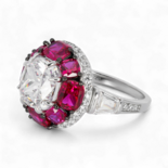 Bague en Pierre Précieuse Rouge