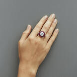 Bague en Pierre Précieuse Rouge