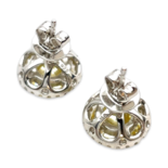 Round Silver Earrings 11 mm