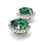 圆形银耳环 11 mm