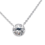 Round Silver Necklace