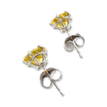 Runde Silberstecker mit Zirkonen 7 mm