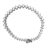 Silberarmband mit Zirkonen