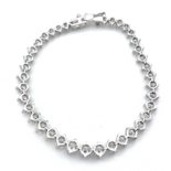 Silberarmband mit Zirkonen