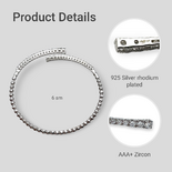 Silberarmband mit Zirkonen