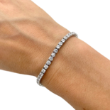 Pulsera de Tenis de Plata con Circonitas