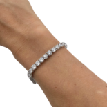 Pulsera de Tenis de Plata con Circonitas