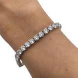 Pulsera de Tenis de Plata con Circonitas