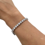 Pulsera de Tenis de Plata con Circonitas