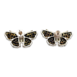 Pendientes Plata Ámbar Mariposa