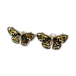 Pendientes Plata Ámbar Mariposa