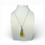 Silver amber necklace