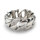 Silber geflochtene Ring