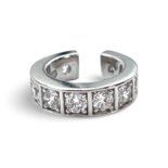 Silver Cuff with zircons