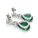 Silberne Hängeohrringe