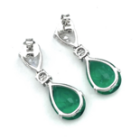 Silberne Hängeohrringe