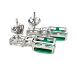 Boucles d'oreilles pendantes en argent