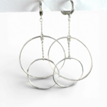 Boucles d'oreilles argentées