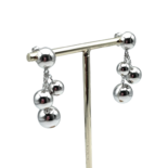 Silver earrings Balls