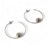 Silver earrings Balls
