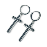 Silver earrings Crosses