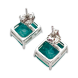 Silver earrings Paraiba