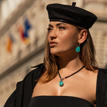 Silberohrringe Paraiba