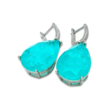 Silver earrings Paraiba