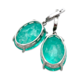 Silver earrings Paraiba