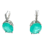 Silver earrings Paraiba