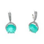 Silver earrings Paraiba