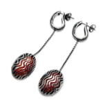 Silberohrringe mit Bernstein