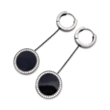 Silberohrringe mit Bernstein