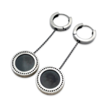 Silberohrringe mit Bernstein