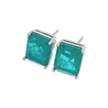 Silberohrringe mit Paraiba