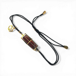 Silver gold plated amber bracelet